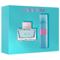 Set cadou Antonio Banderas Blue Sedection Woman: Apa de toaleta, 80 ml + Deodorant spray pentru corp, 150 ml