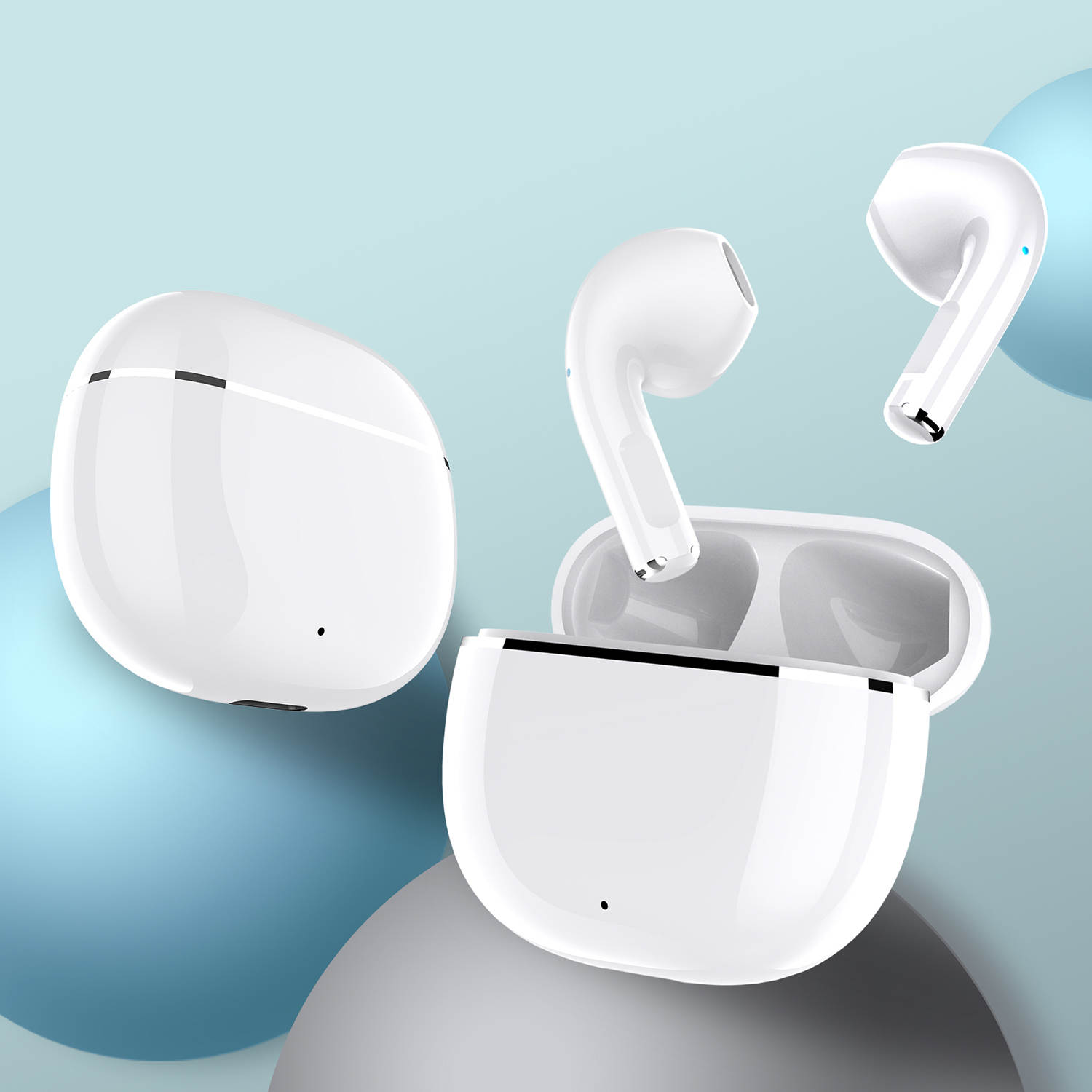 Безжични слушалки BesideSolutions, Bluetooth, Универсални, С микрофон ...