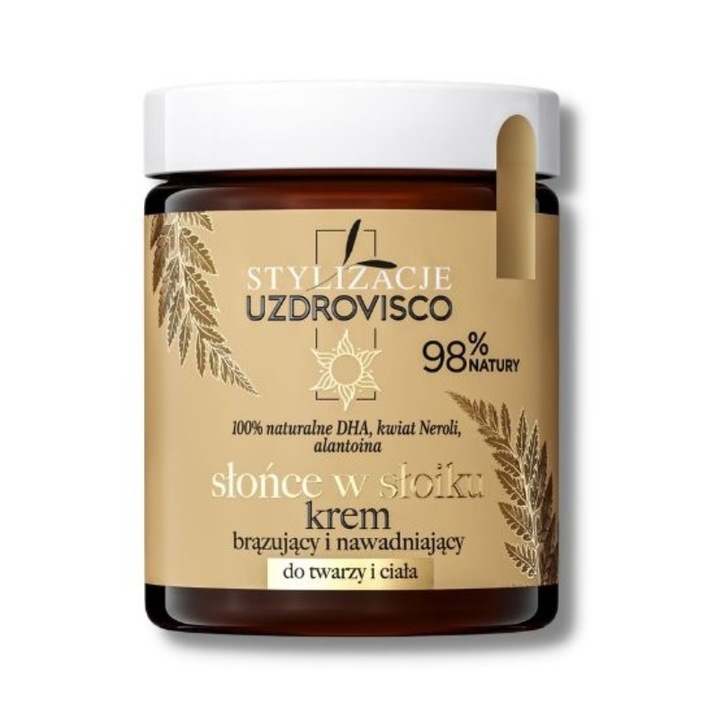 Crema bronzanta si hidratanta pentru fata si corp Sun in a Jar 170ml UZDROVISCO