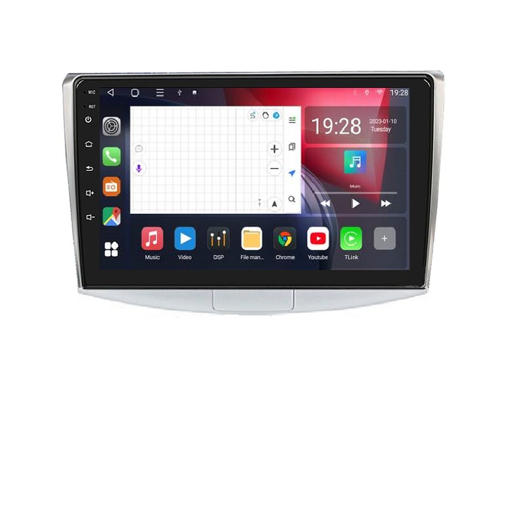 Navigatie VW Passat, B6, B7, CC, Ecran de 10.1 inch, 8Core, 4G RAM, 32G ROM memorie interna, CPU: 2,0 Ghz, DSP, RDS, QLED, CARPLAY, Ventilator de racire