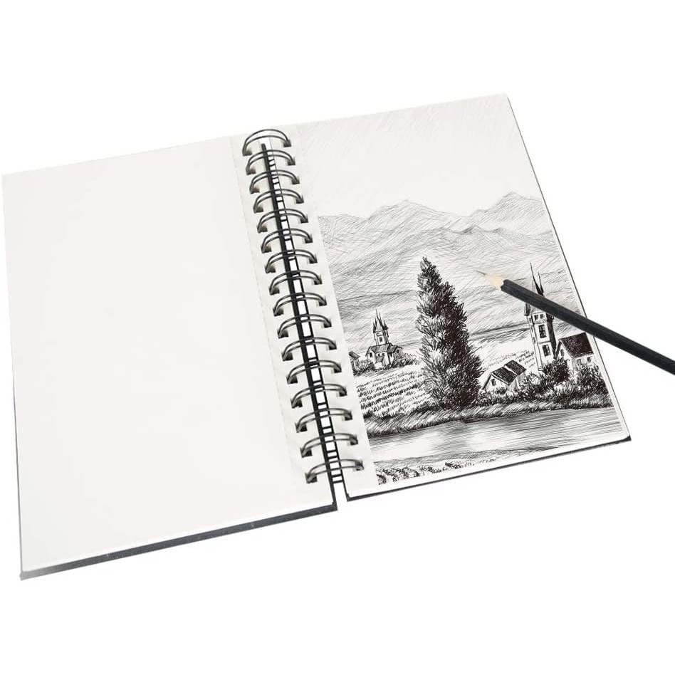 Set de 2 sketchbookuri pentru schite Tavolozza, hartie, alb/negru, 21