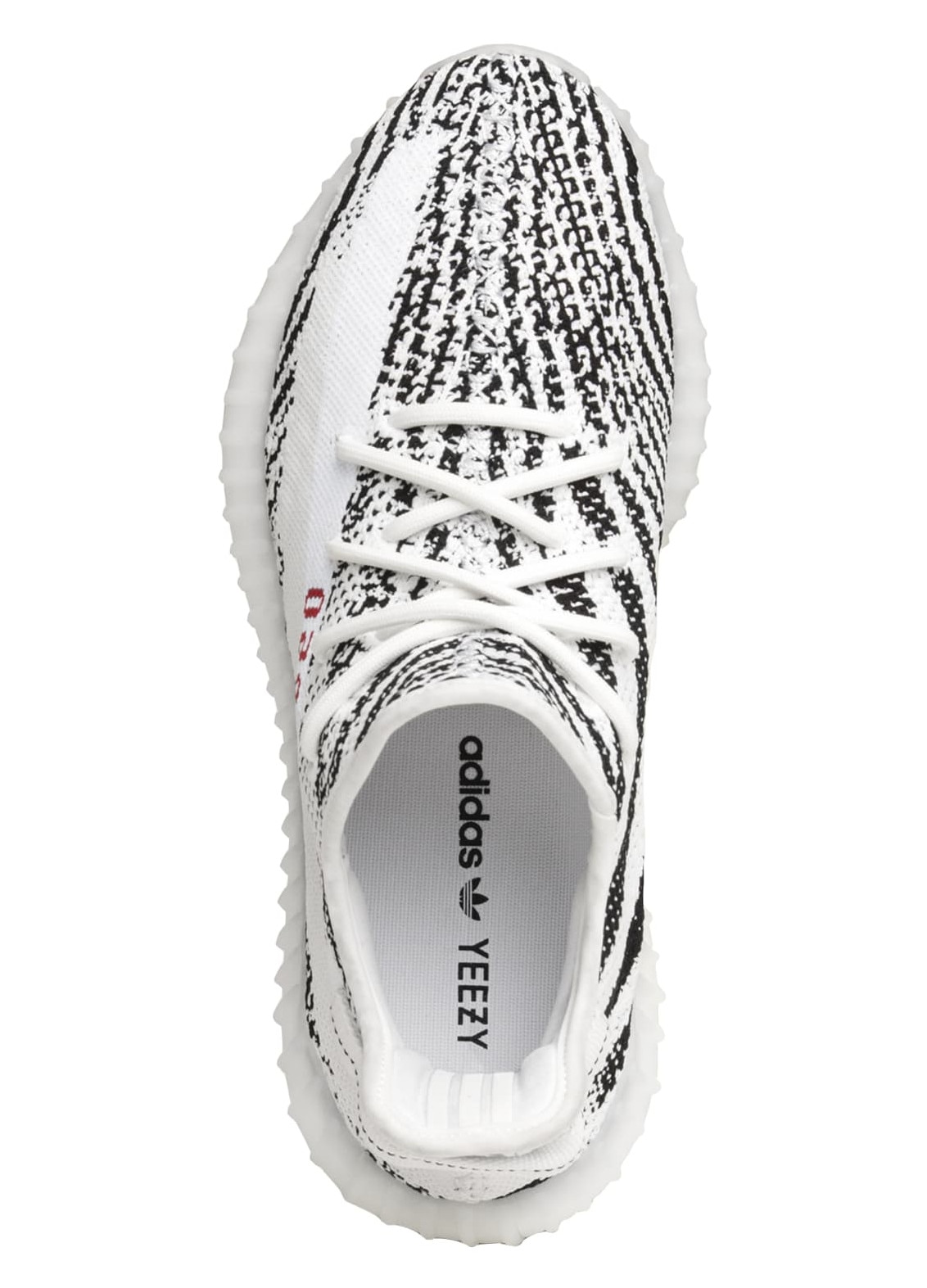Pantofi sport, adidas, Yeezy Boost 350 V2 Zebra, Alb-Negru, 44 2/3