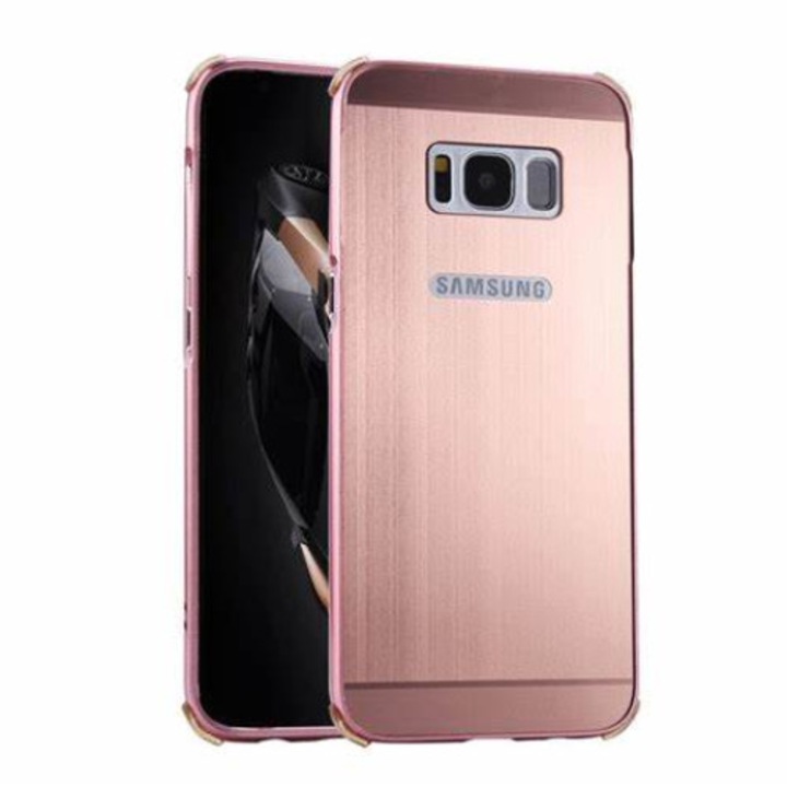 Кейс за Samsung Galaxy A3 2016 розов алуминиев бъмпер