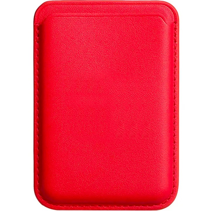 Калъф ZAFIT® Card Wallet с Magsafe, съвместим с Apple iPhone 15/14/13/12/11/Pro/Pro Max/Mini, червен