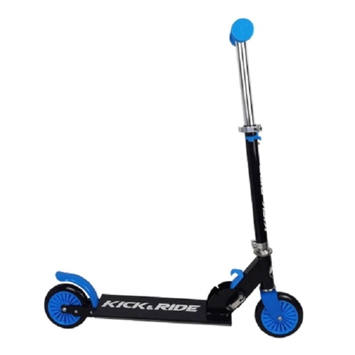 Trotineta cu 2 roti, pliabila albastru