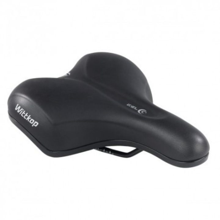 Sa cu gel pentru biciclete de oras, Wittkop, Negru, 260 mm