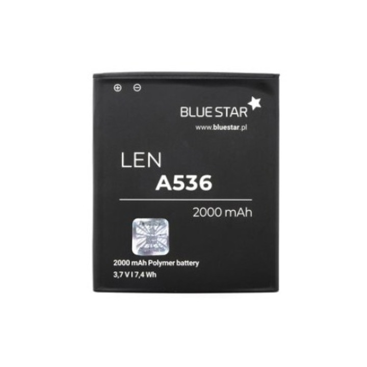 Батерия за телефон, Lenovo A536, 2000 mAh, Blue Star
