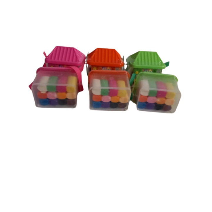 Set multicolor 6 casute cu plastilina parfumata, 12 culori variate, 180g si ustensile de modelat