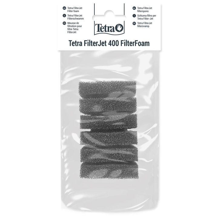 Spuma de schimb filtru, Tetra, Pentru filtru intern Filter Jet 400, Negru
