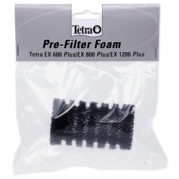Spuma de umplere prefiltru, Tetra, EX 800 - 1200 Plus, Negru