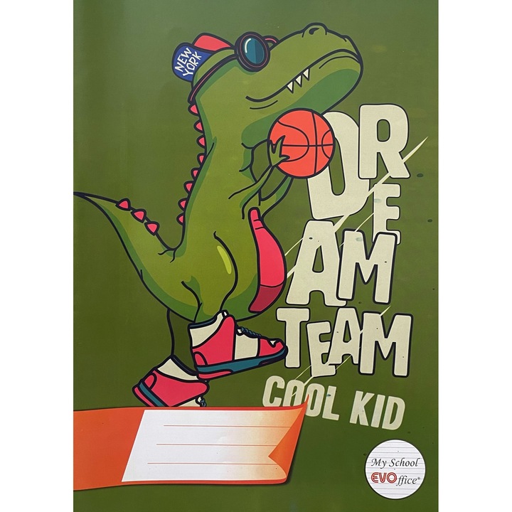 Caiet A4 My school EVOffice, dictando, 48 file, coperta policromie