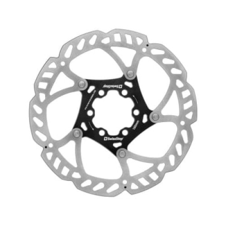 Disc frana bicicleta, Swissstop, Aluminiu, 160mm, Argintiu