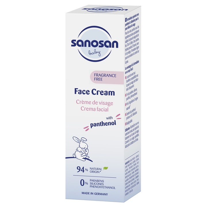 Crema de fata cu aplicator pompita pentur bebelusi Sanosan Baby, 50 ml