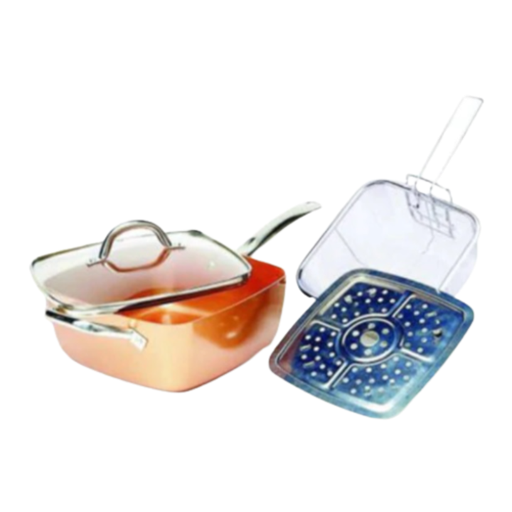 Royalty Line тиган с дълбока кошница за пържене от 4 части с дълбоки крака - MS-531