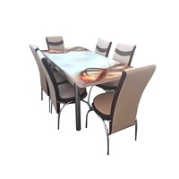 Set masa si 6 scaune maro, Esarfa