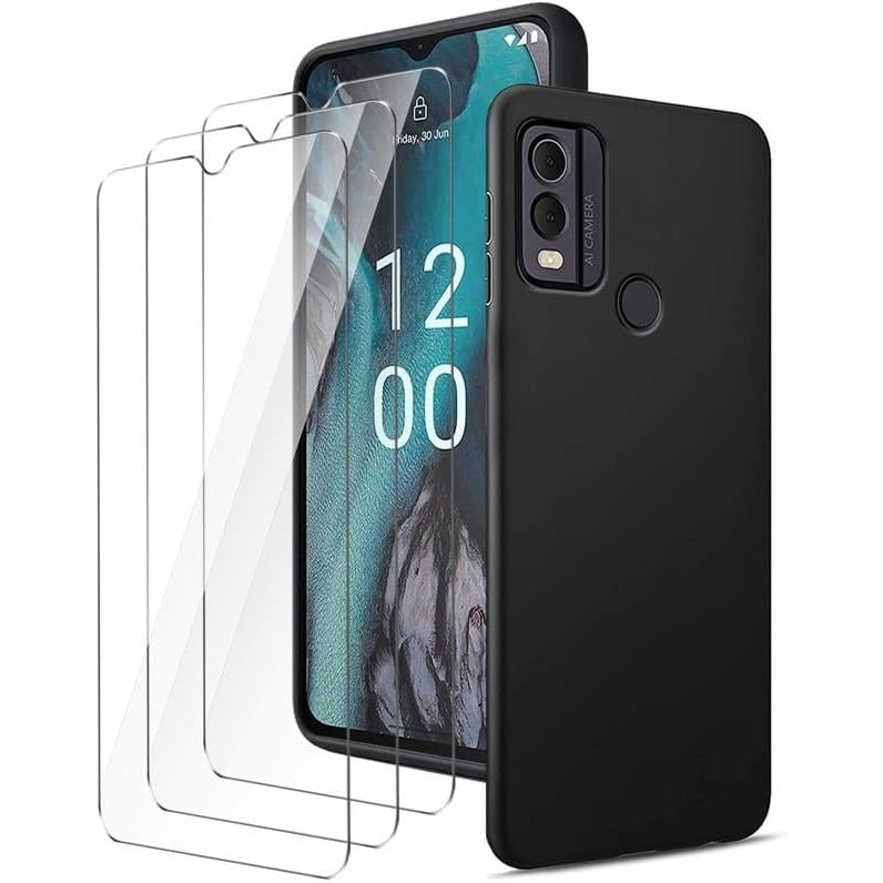 Cover-Discount Nokia C22 - Custodia con blocco RFID nera