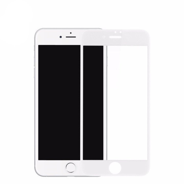 Защитно фолио Tempered Glass 4D за iPhone 6 Plus, бяло