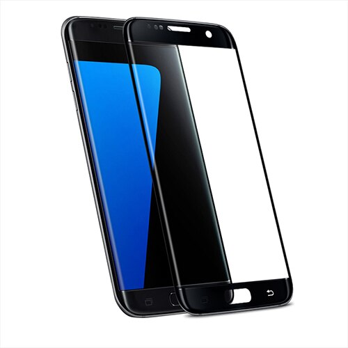 Folie protectie Samsung Galaxy S7 Premium 3D cu sticla securizata , Full Cover, Negru