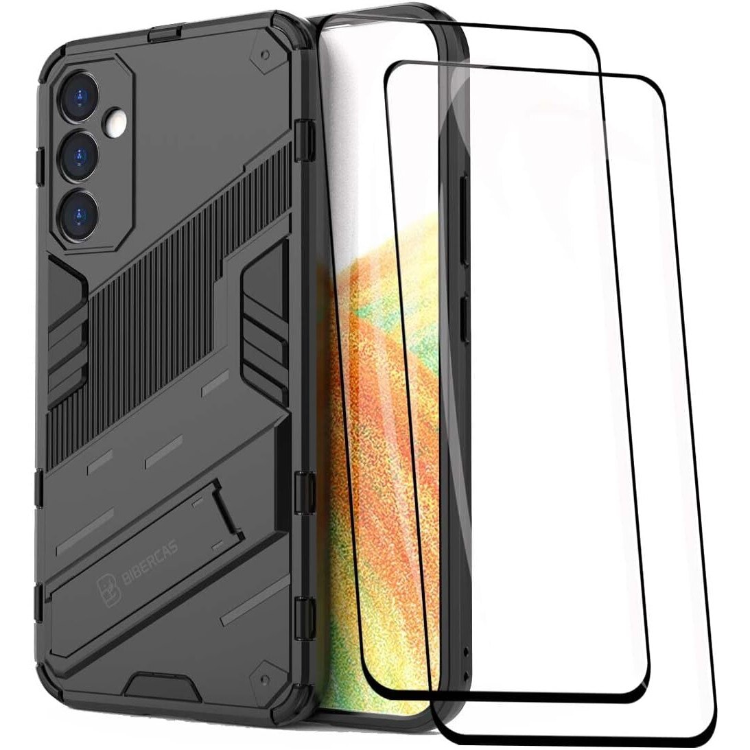 Set Husa Cu Folii Protectie Bibercas Pentru Samsung Galaxy A G