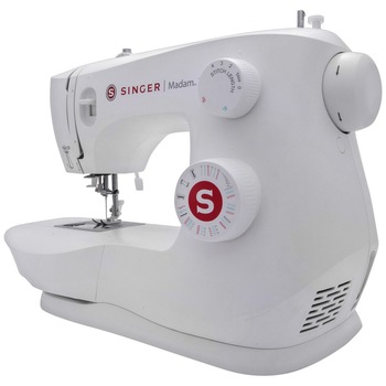 Masina de cusut Singer Madam 2, 90w, 23 programe, set accesorii incluse, pedala, husa protectie, Alb Masina de cusut Singer Madam 2, 90w, 23 programe, set accesorii incluse, pedala, husa protectie, Alb