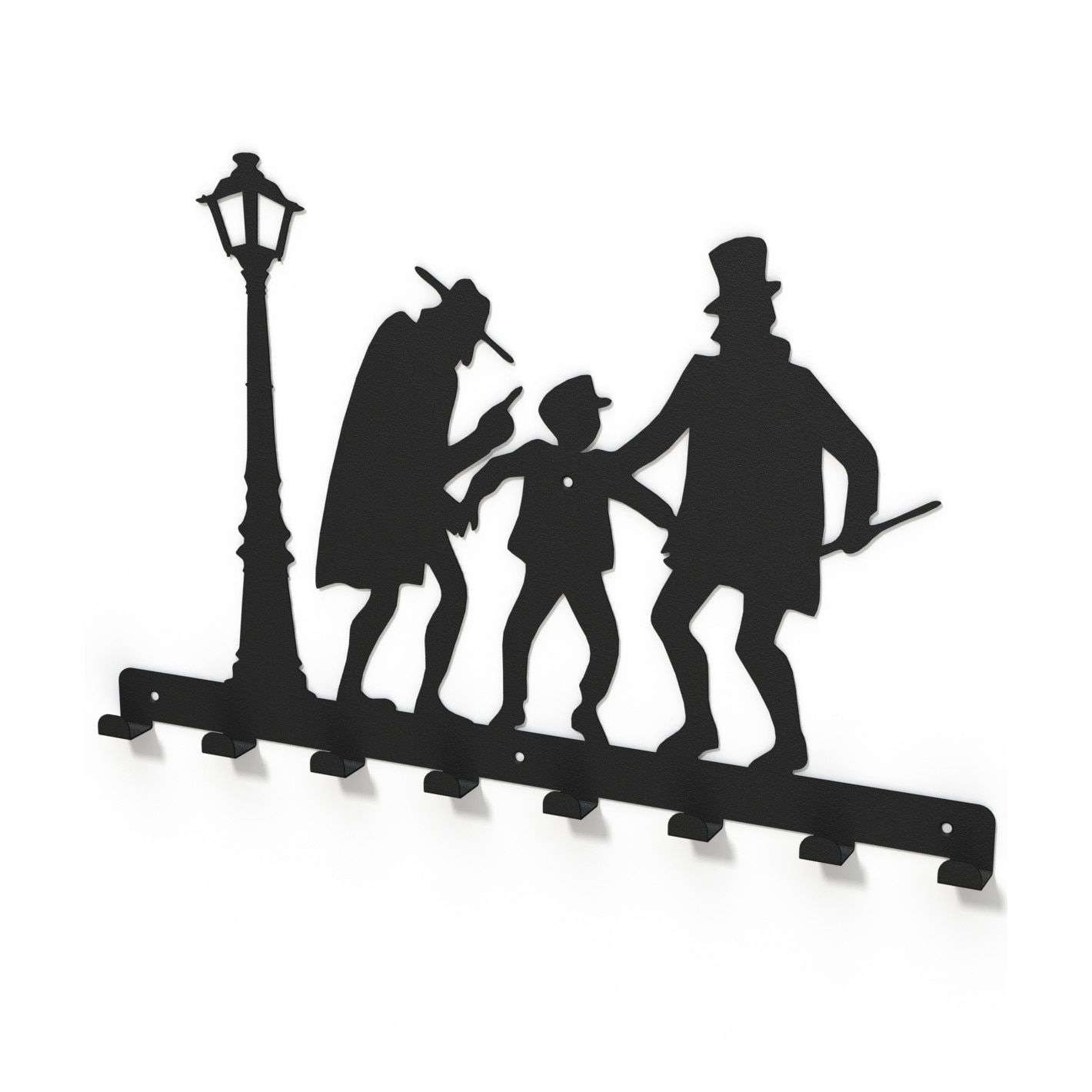 Cuier metalic OLIVER TWIST -model 3200 Negru