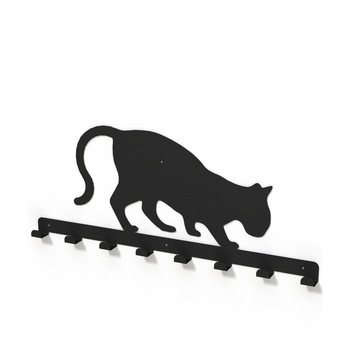 Cuier metalic forma PISICA Model-3202 Negru Cuier metalic forma PISICA Model-3202 Negru