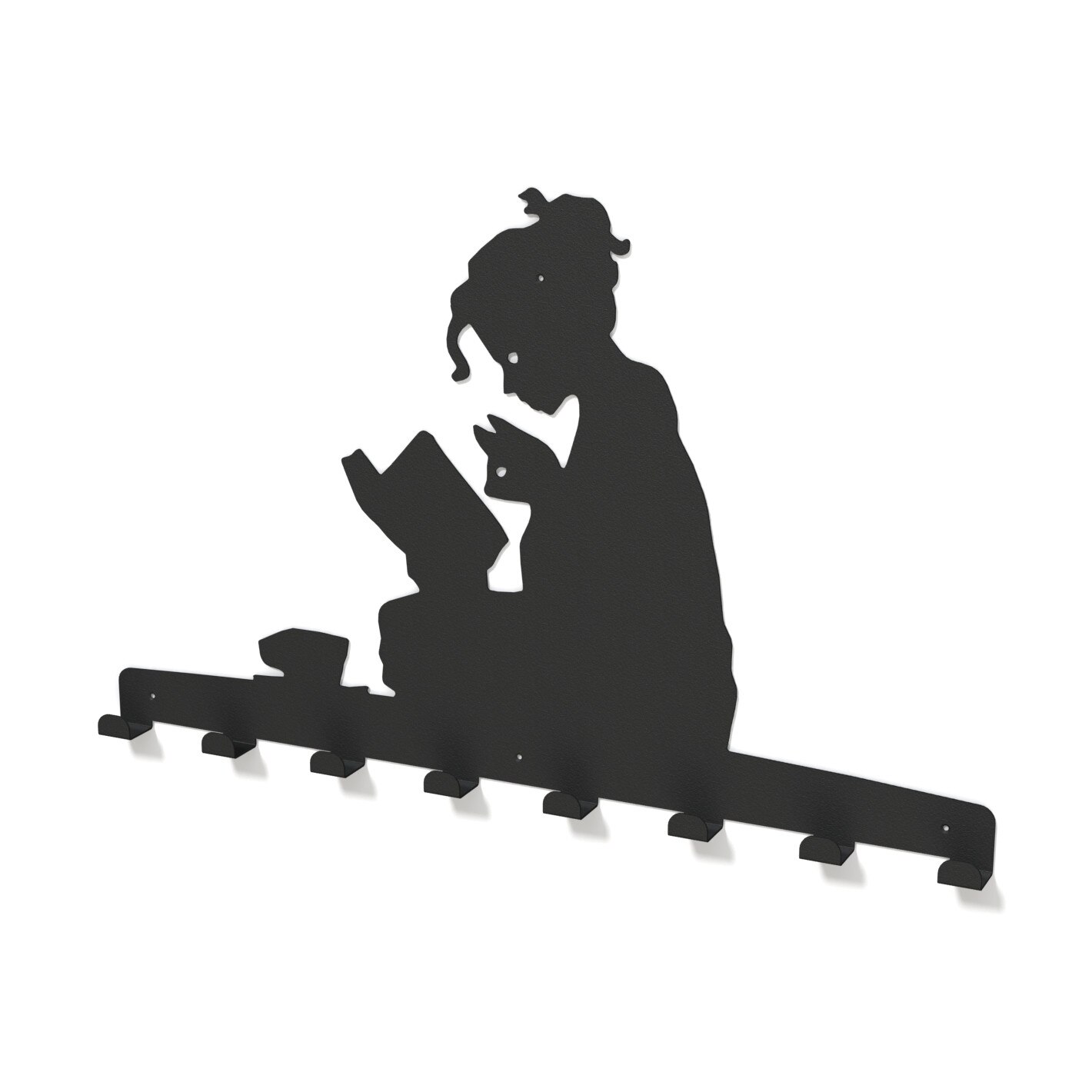 Cuier metalic forma CITITOARE - model 2494 Negru