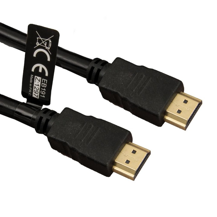 Cablu HDMI, versiunea 1.4, 10M, Negru