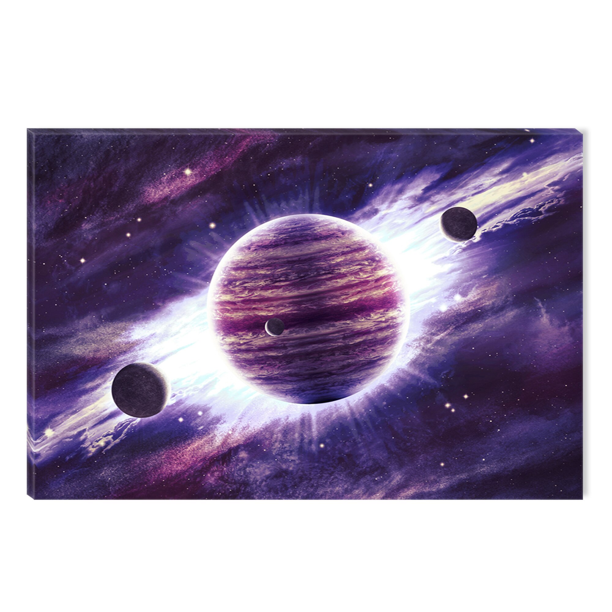 Tablou DualView Startonight Univers violet, luminos in intuneric, 60 x 90 cm
