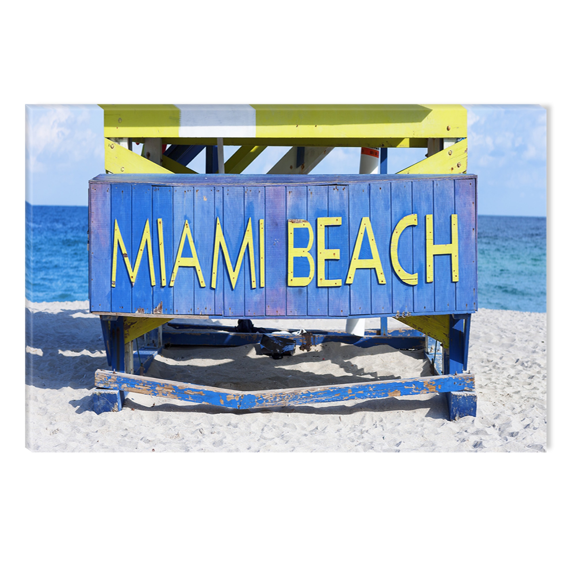 Tablou DualView Startonight Miami Beach, luminos in intuneric, 80 x 120 cm