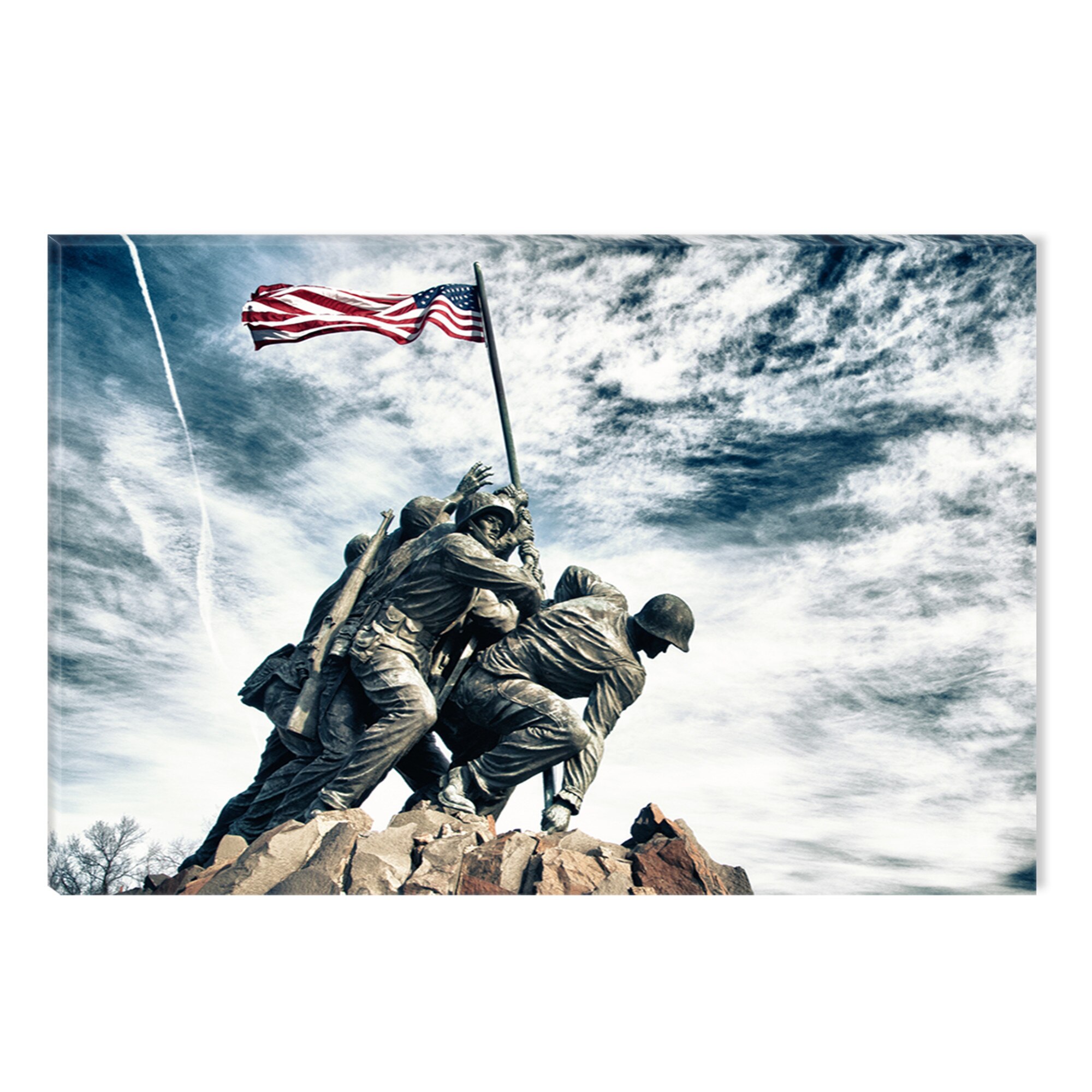Tablou DualView Startonight Monument Iwo Jima, luminos in intuneric, 80 x 120 cm