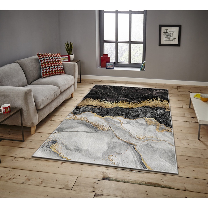Килим Asi Home Dune, 160 x 230 см, полиестер, многоцветен
