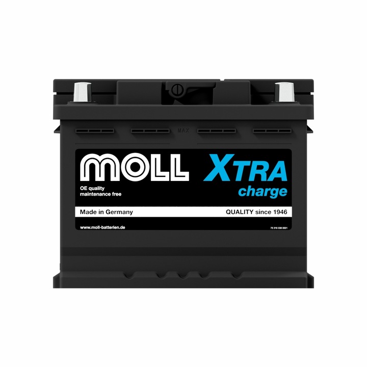 Акумулатор, MOLL, X-TRA Charge, 12V, 64Аh