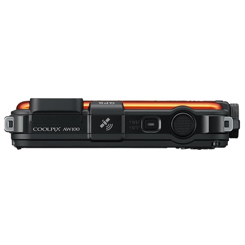 Aparat foto digital Nikon Coolpix AW100, 16MP, Orange - eMAG.ro