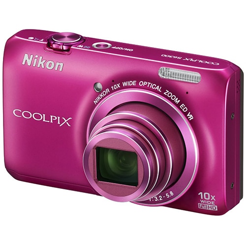 Aparat foto digital Nikon COOLPIX S6300, 16MP, Pink - eMAG.ro