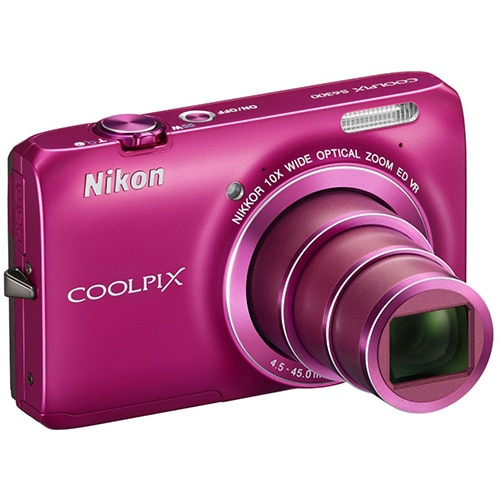 Aparat foto digital Nikon COOLPIX S6300, 16MP, Pink - eMAG.ro