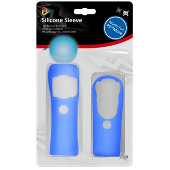 Set Huse silicon Playfect 56780 Albastre pentru PS Move Set Huse silicon Playfect 56780 Albastre pentru PS Move