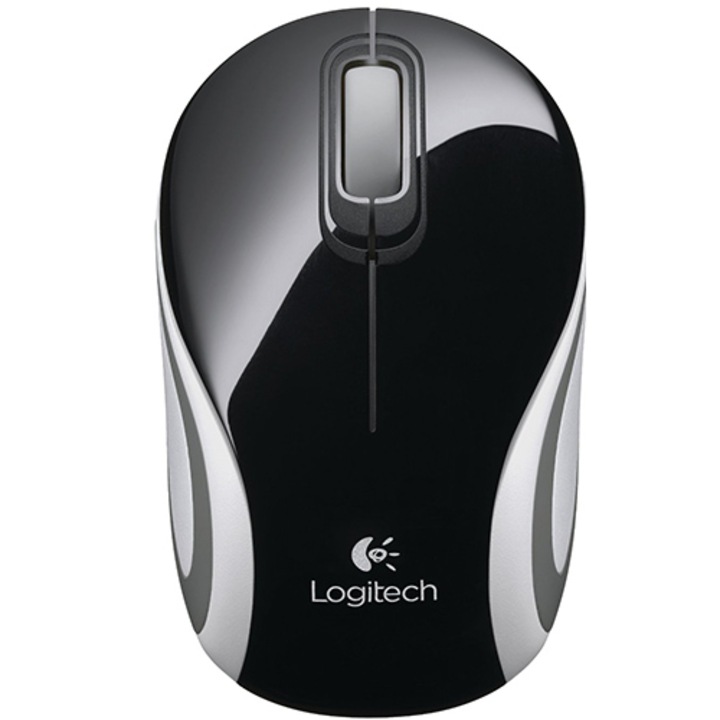 Безжична мишка Logitech M187, USB, Черна