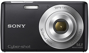Aparat foto digital Sony Cyber-Shot W620, 14.1MP, Black + Husa