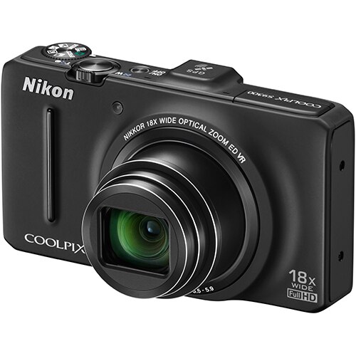 Aparat foto digital Nikon COOLPIX S9300, 16MP, Black - eMAG.ro