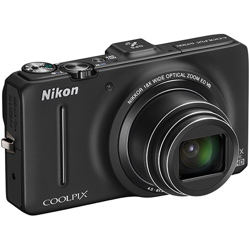 Aparat foto digital Nikon COOLPIX S9300, 16MP, Black - eMAG.ro