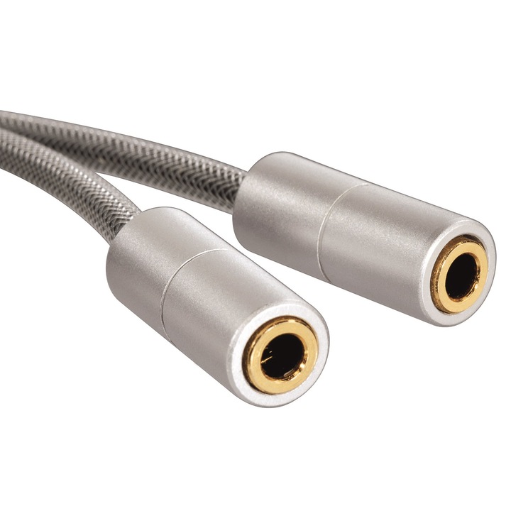 Cablu audio Hama 80857 3.5 mm jack plug - 2 x socket stereo