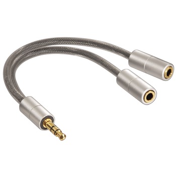 Cablu audio Hama 80857 3.5 mm jack plug - 2 x socket stereo Cablu audio Hama 80857 3.5 mm jack plug - 2 x socket stereo