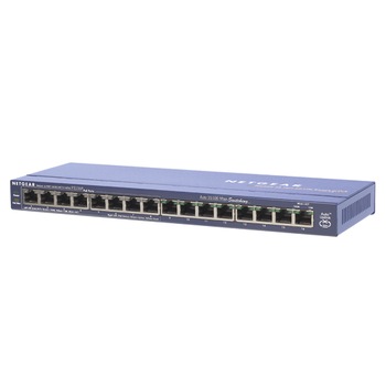 Switch NetGear FS116PEU, 16 x RJ-45 10/100, 8 x PoE Switch NetGear FS116PEU, 16 x RJ-45 10/100, 8 x PoE