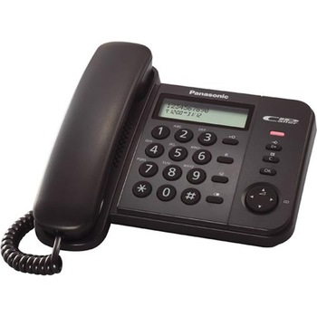 Telefon cu fir Panasonic KX-TS560FXB, Caller ID, Negru Telefon cu fir Panasonic KX-TS560FXB, Caller ID, Negru