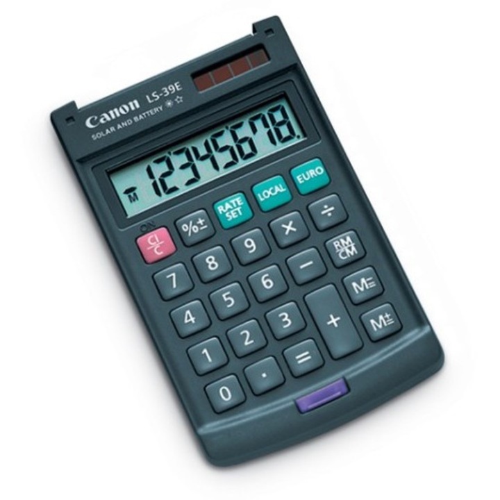 Canon LS-39E Asztali Számológép, 8 Számjegy, 22.50 x 20.50 x 13.20 cm, Szürke