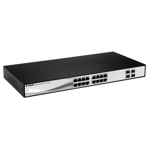 Switch D-Link DGS-1210, 16 x 10/100/1000, 4 Combo SFP
