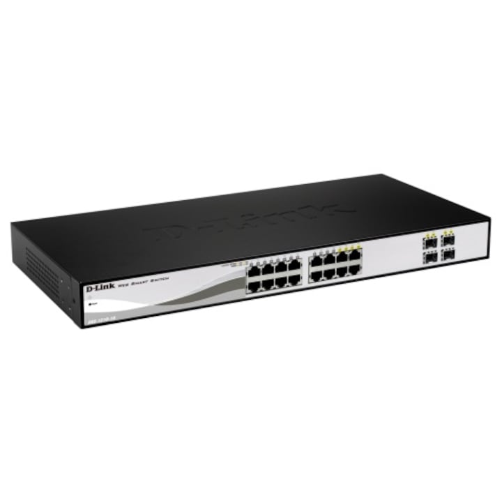 D-Link DGS-1210 Switch, 16 x 10/100/1000, 4 Combo SFP