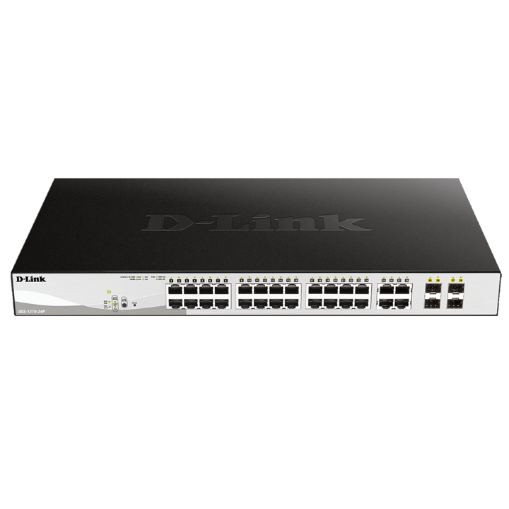 Switch D-Link DGS-1210-24, 24 x 10/100/1000, 4 Combo SFP