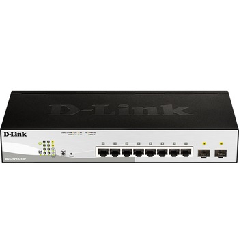 Switch D-Link DGS-1210-10P, 10 x 10/100/1000, 2 Combo SFP Gigabit Switch D-Link DGS-1210-10P, 10 x 10/100/1000, 2 Combo SFP Gigabit
